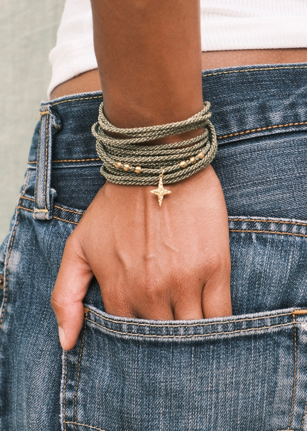 BRACELET GABY KAKI