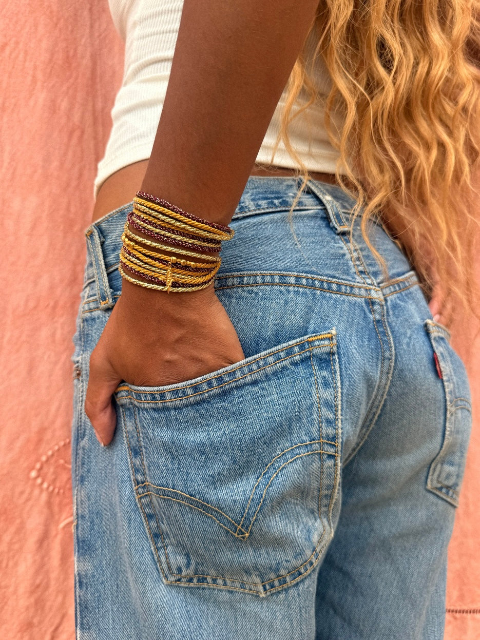 BRACELET SANDY BORDEAUX