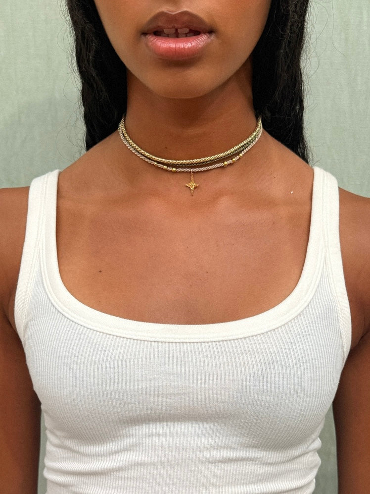 COLLIER BAYA KAKI