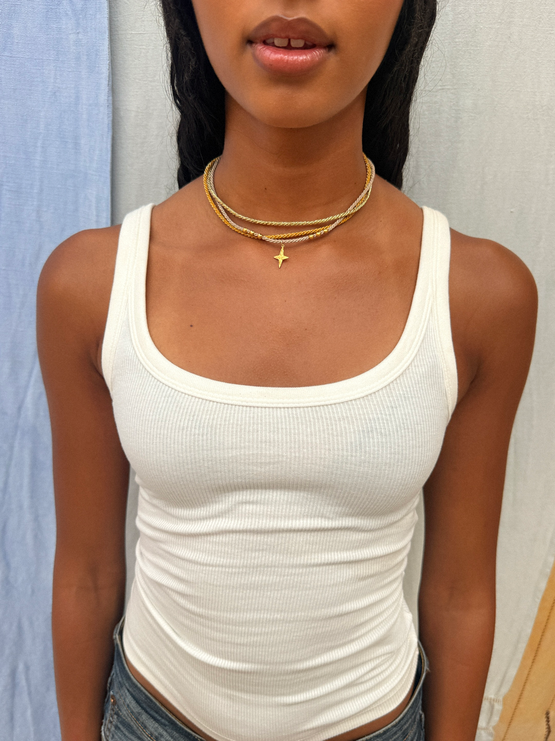 COLLIER BAYA DORÉ