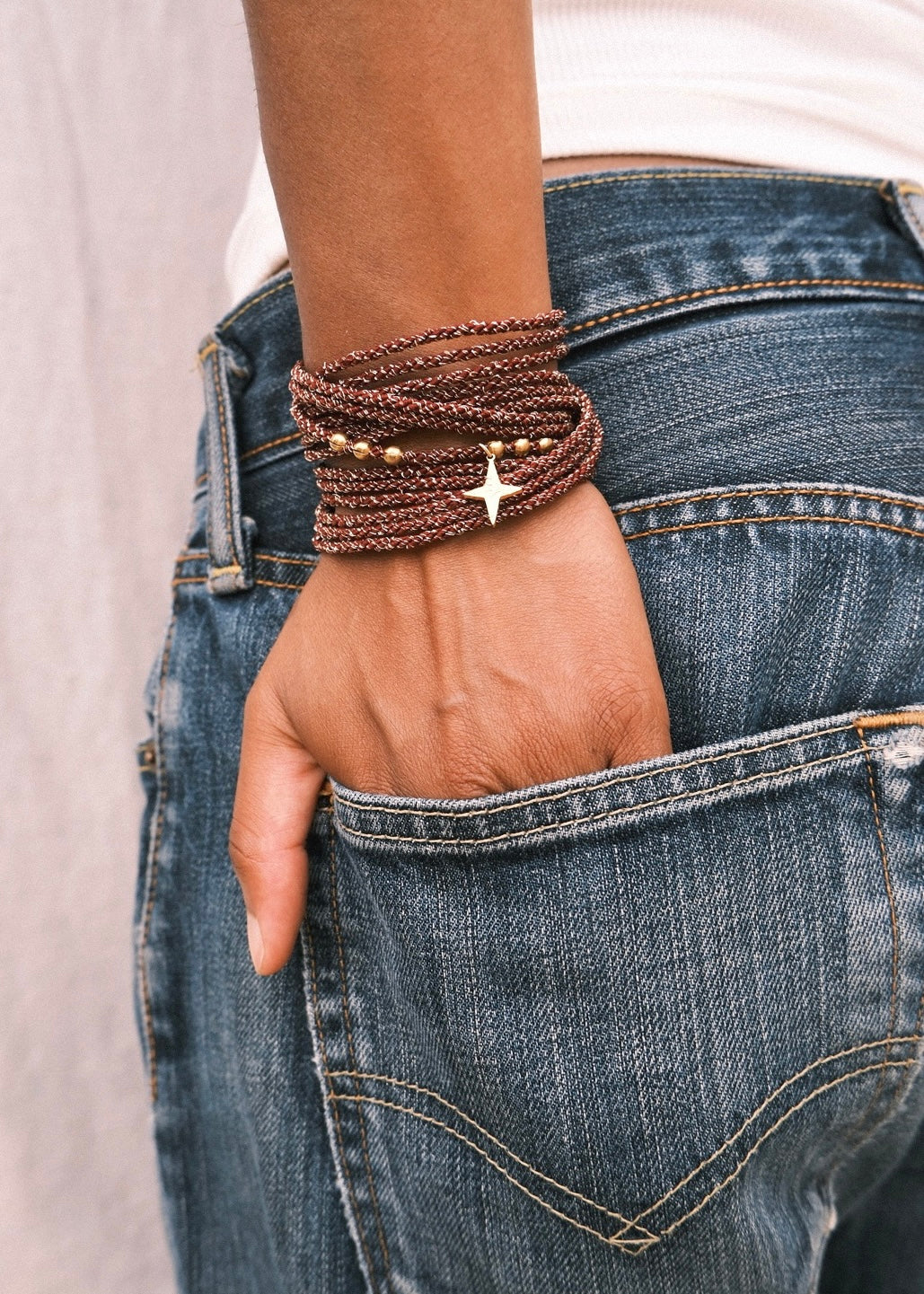 BRACELET GABY BORDEAUX