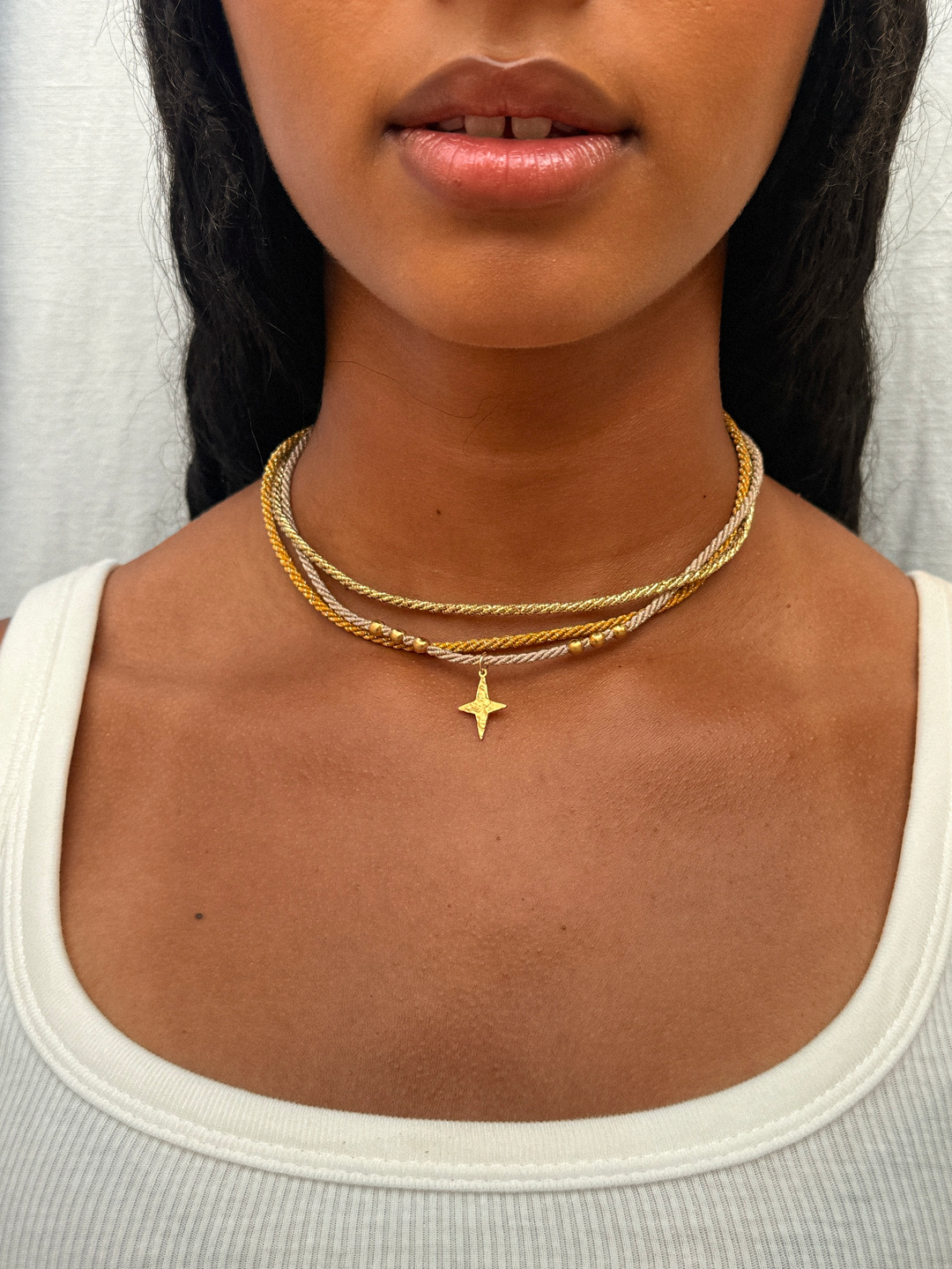 COLLIER BAYA DORÉ