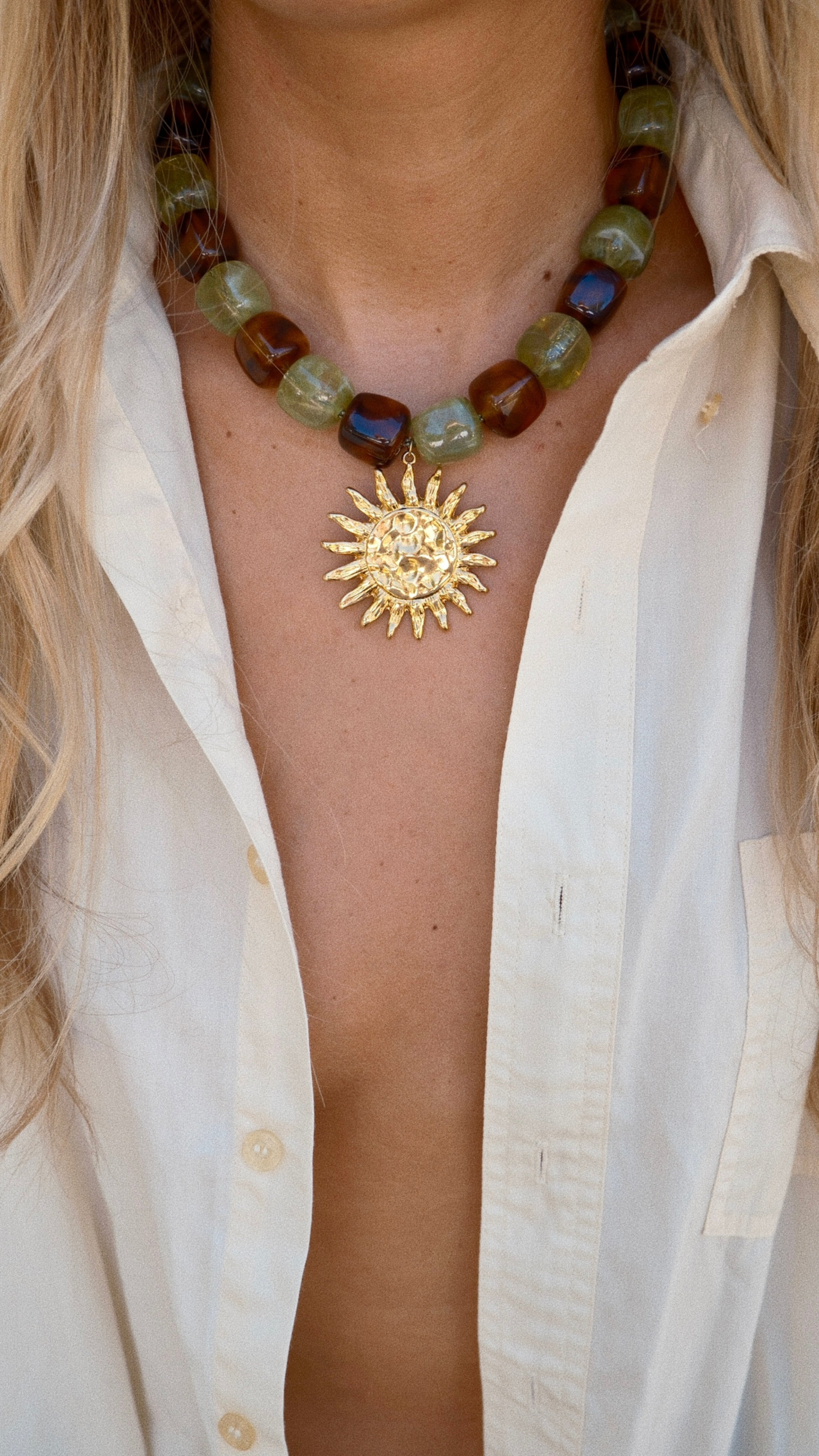 COLLIER SAUNDERS - Kaki & Marron