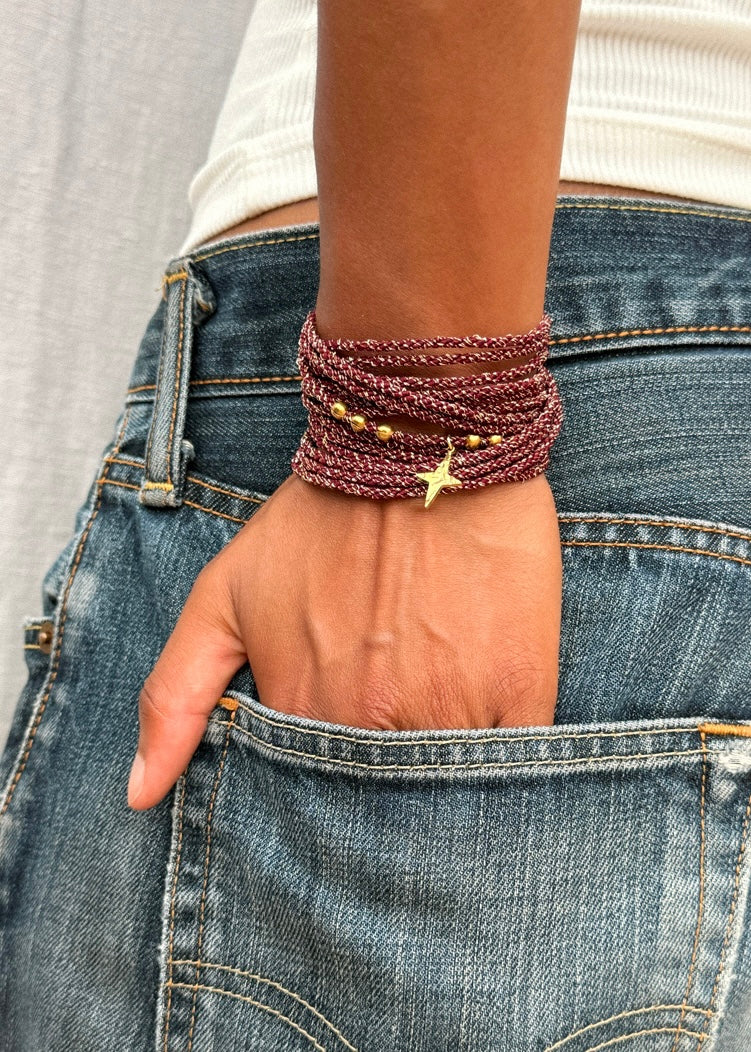 BRACELET GABY BORDEAUX