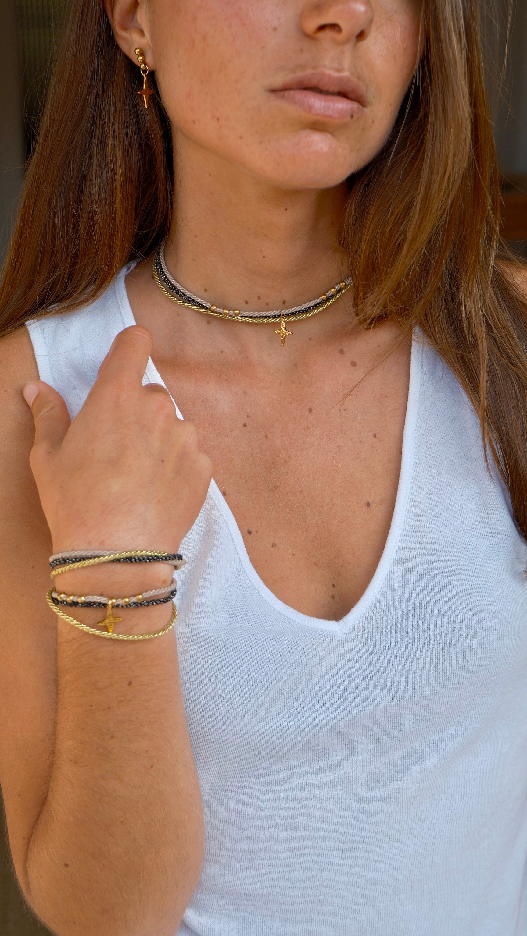 Collier Baya – pendentif losange