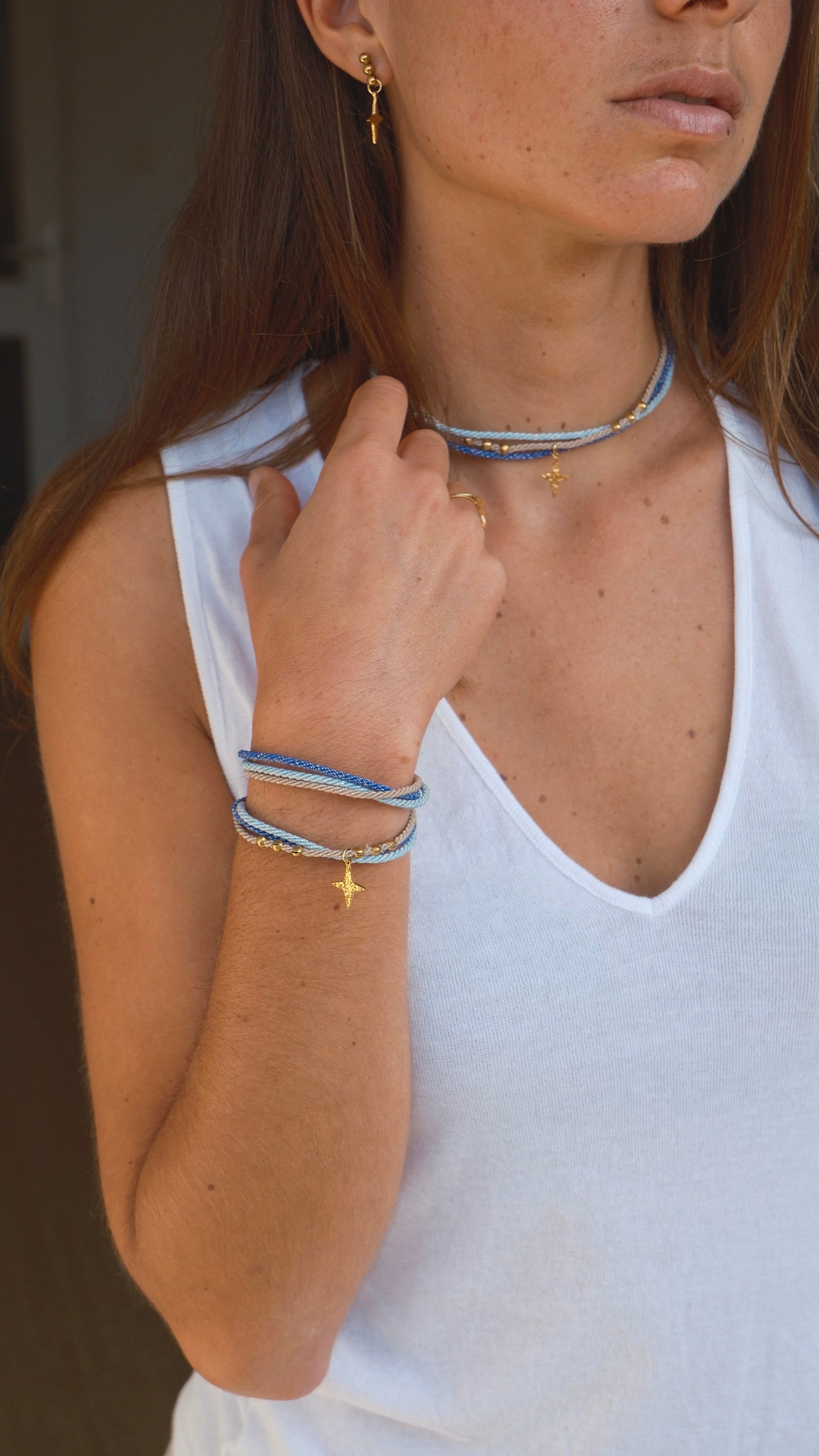 Bracelet Baya – pendentif losange