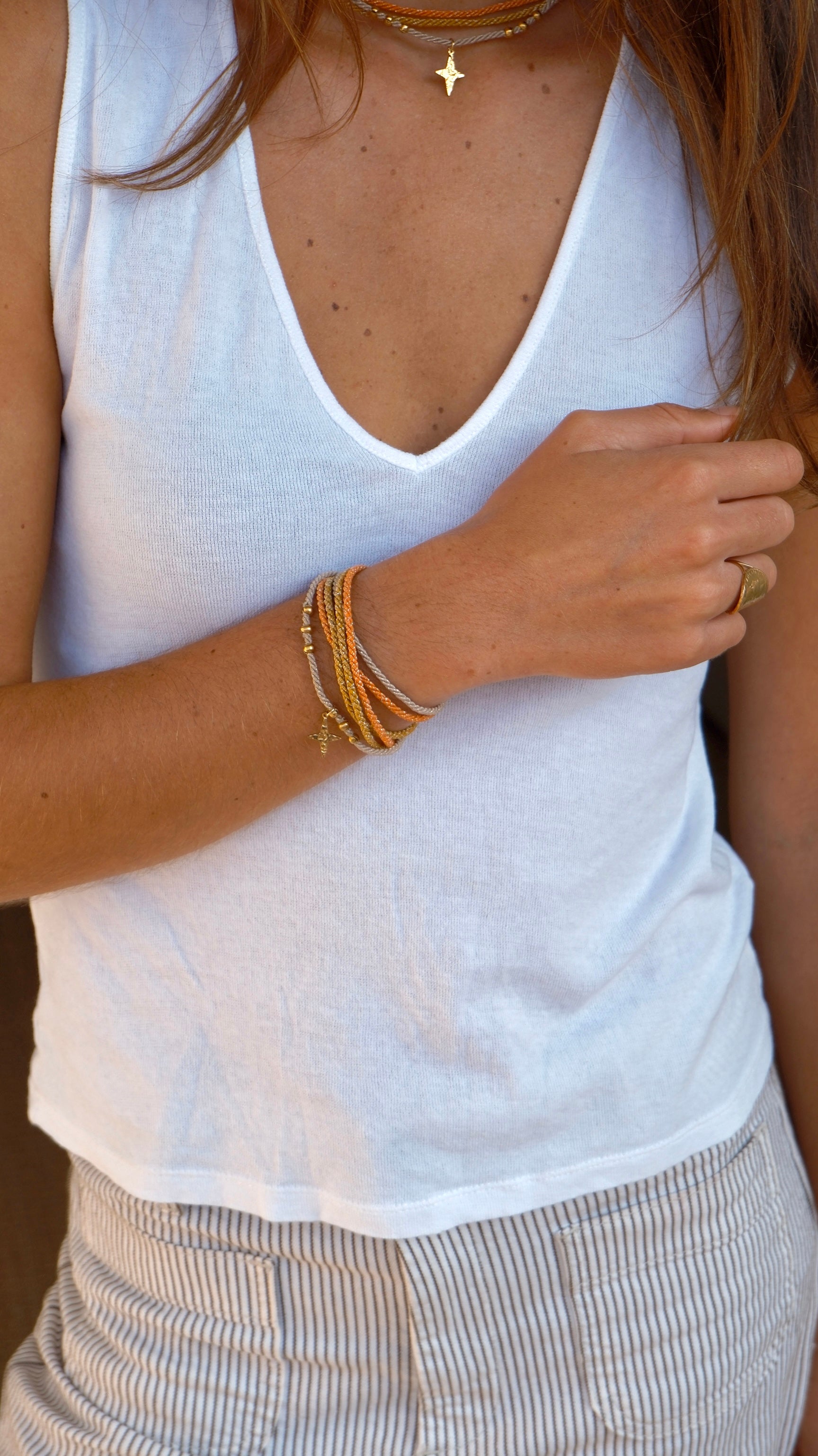 Bracelet Baya – pendentif losange