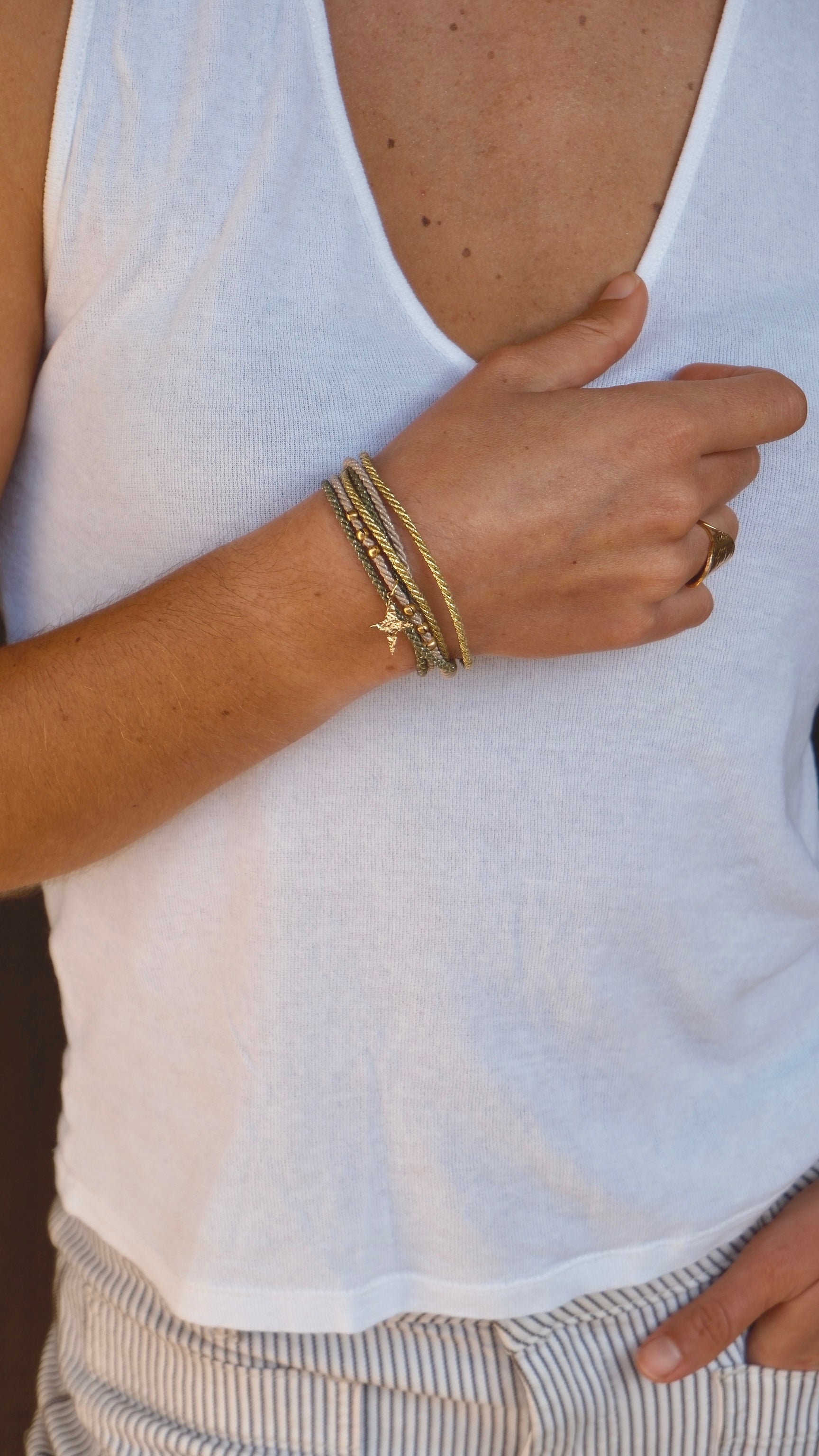 Bracelet Baya – pendentif losange