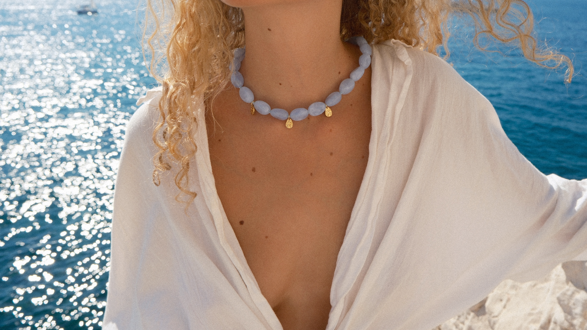 Collier BAY - Bleu Clair